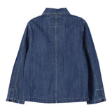 C.P. Company Giubbino Tinta Unita In Denim  per Bambino CUA003X BLU C.P. COMPANY 