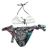 F**K Costume 2 Pezzi Triangolo-Mutandina Grigio per Bambina FJ202009U GRIGIO F**K 