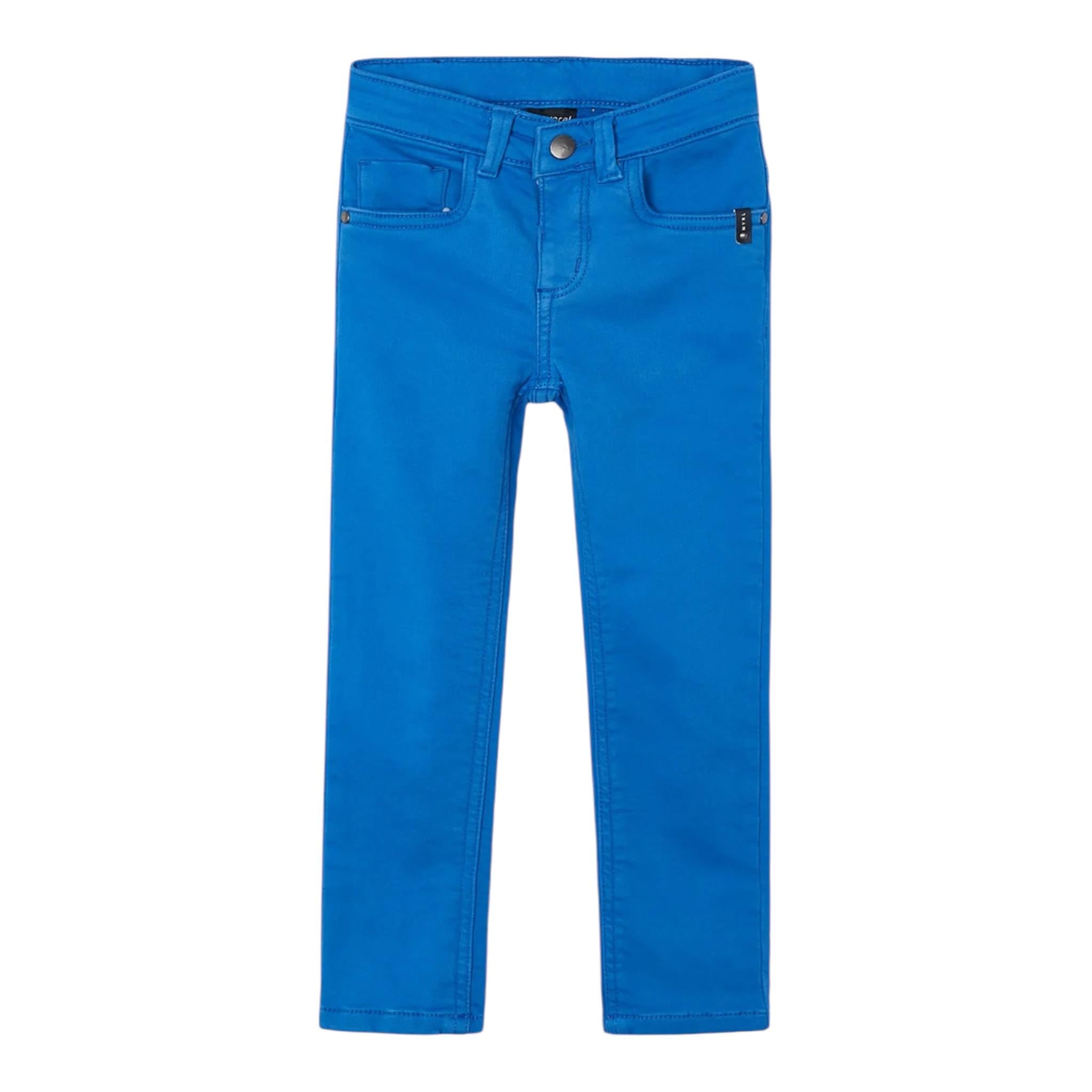 MAYORAL pantalone tinta unita con girovita regolabile Cobalto per Bambino 4539 COBALTO MAYORAL 