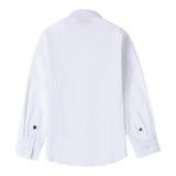 SARABANDA camicia manica lunga tinta unita con bottoni Bianco per Bambino 7130 BIANCO SARABANDA 