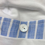 I Delfi Cappelli Bicolore con Fantasia A Righe per Neonato 25P5274 BIANCO/AZZURRO I DELFI 