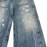 John Richmond Jeans Tinta Unita con Strappi per Bambina RGP26221JE AZZURRO JOHN RICHMOND 