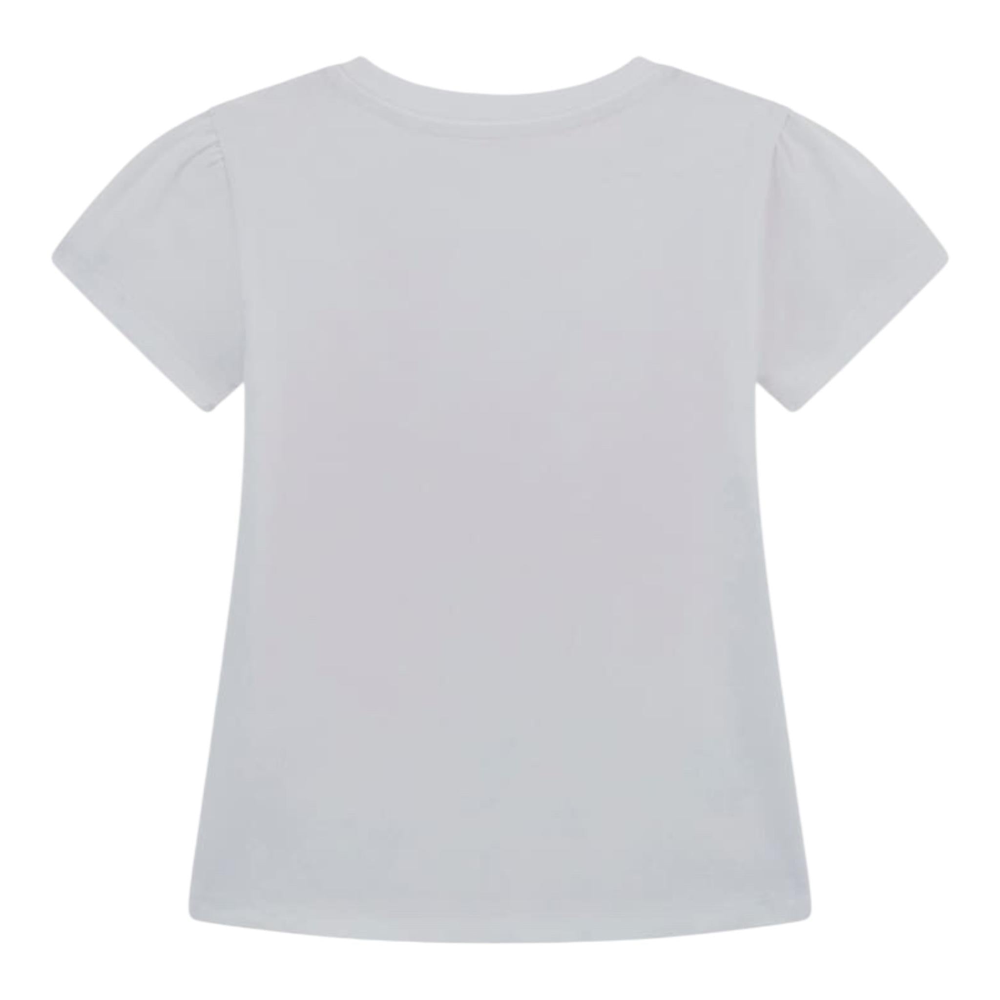Guess T-Shirt Girocollo Tinta Unita con Stampa per Neonata K5GI01K6YW4N BIANCO GUESS 