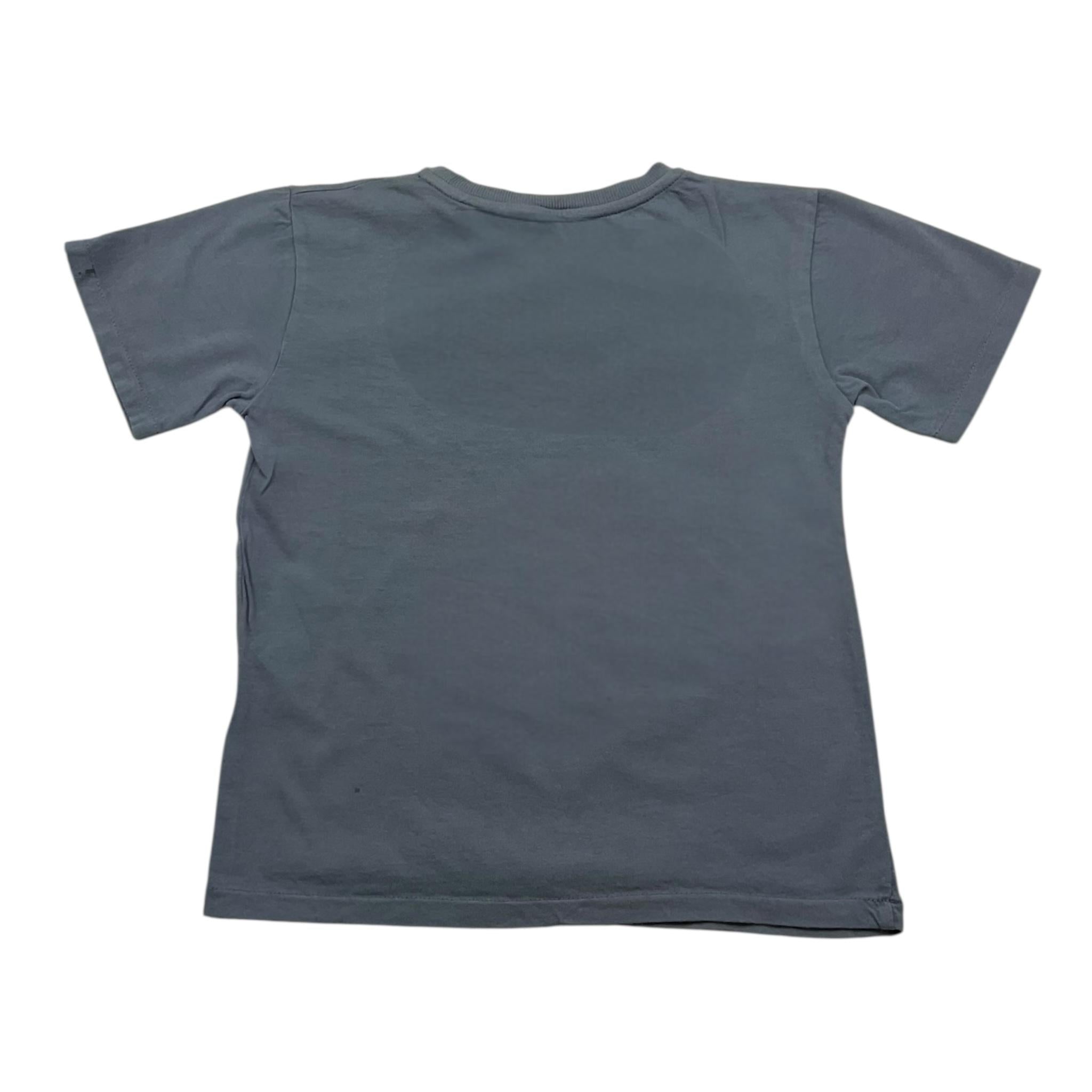 Babe & Tess T-Shirt Girocollo Tinta Unita con Stampa per Neonata 21518156N BLU BABE & TESS 