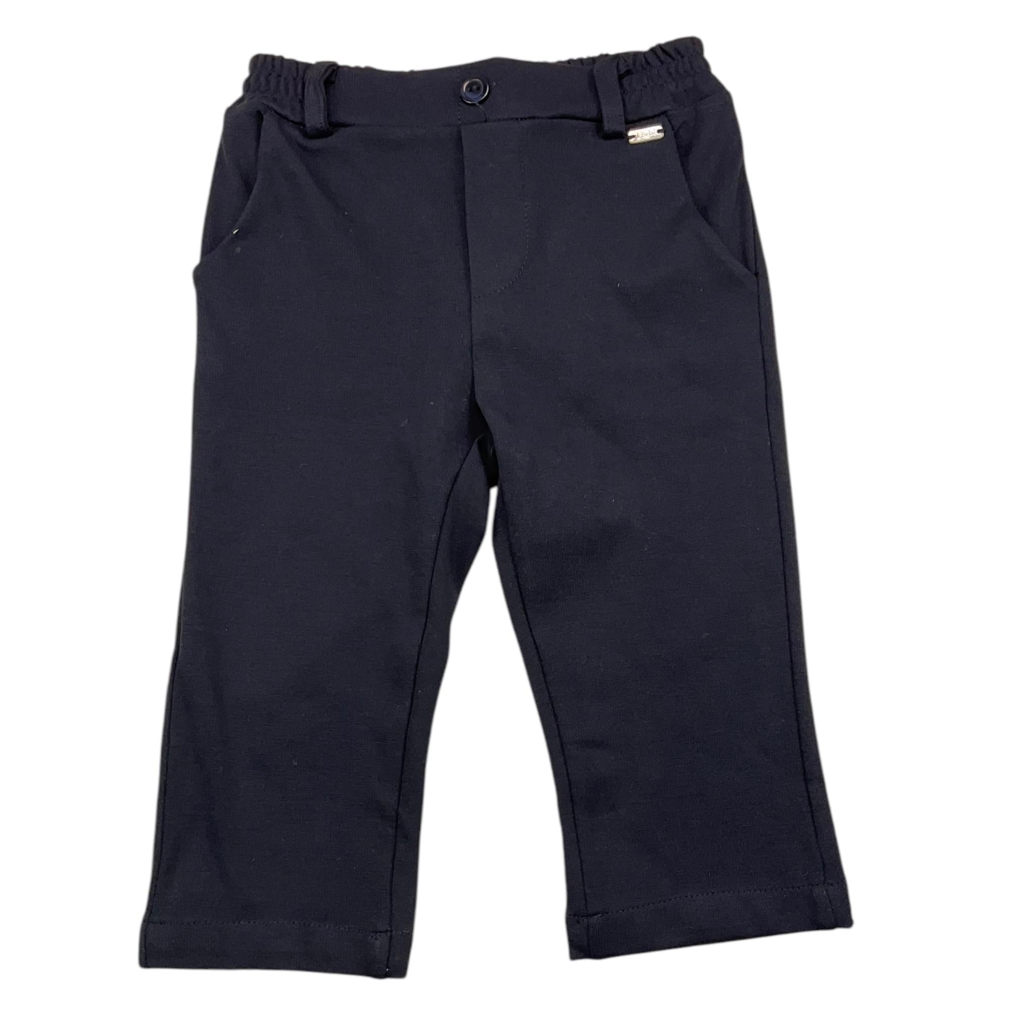 LE BEBE' pantalone tinta unita con elastico in vita Blu per Neonato LBB5230 BLU LE BEBE' 