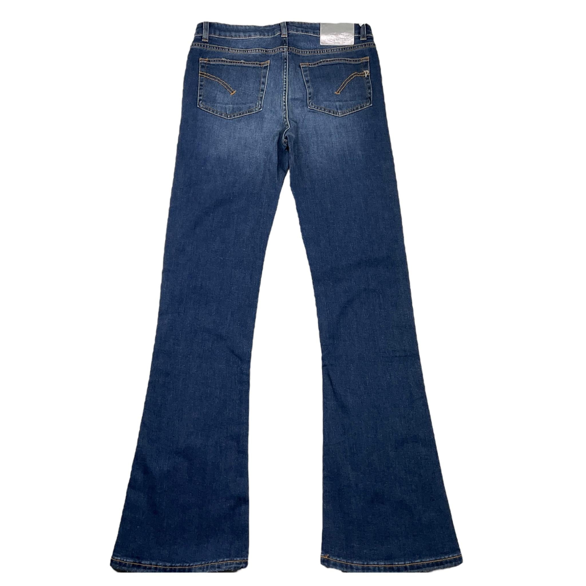 DONDUP jeans tinta unita modello zampa Blu per Bambina DFPA023 BLU DONDUP 