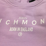 JOHN RICHMOND abito modello felpa tinta unita con logo Lilla per Neonata RIA24002VE LILLA JOHN RICHMOND 