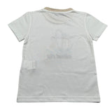 Manuel Ritz T-Shirt Girocollo Tinta Unita con Ricamo per Bambino MR3117XX PANNA MANUEL RITZ 