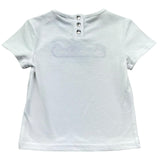 Trussardi T-Shirt Girocollo Tinta Unita con Logo per Neonato TIP26124TS BIANCO TRUSSARDI 