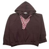 DIXIE felpa tinta unita con foulard Marrone per Bambina LM02040G56 MARRONE DIXIE 