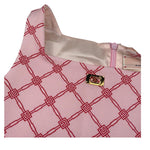 Elisabetta Franchi Abito Giromanica Tinta Unita con Stampa per Bambina EFTA099 ROSA ELISABETTA FRANCHI 