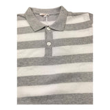Le Bebe' Polo Mezza Manica Bicolore Fantasia A Righe Bianco/Grigio Per Neonato
