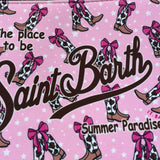 Saint Barth Pochette Tinta Unita con Stampa per Bambina 00275L ROSA SAINT BARTH 
