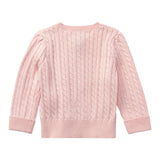 RALPH LAUREN cardigan tinta unita con ricami Rosa per Neonata 310543047006 ROSA RALPH LAUREN 
