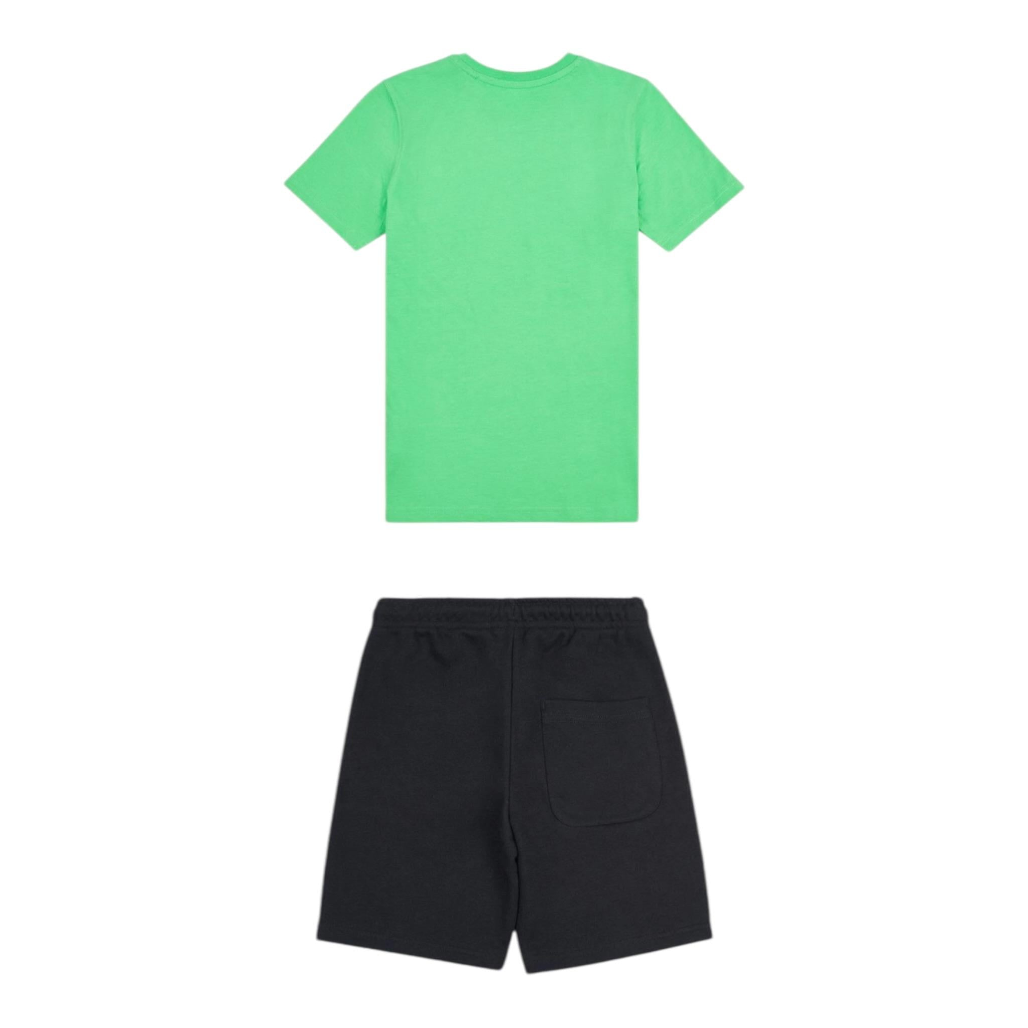 New Balance Completo 2 Pezzi T-Shirt-Bermuda Bicolore per Bambino LAKB0134 VERDE/NERO NEW BALANCE 