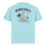 Saint Barth T-Shirt Girocollo Tinta Unita con Stampa per Bambino TSH0001045 AZZURRO SAINT BARTH 