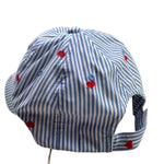 Saint Barth Cappello Modello Berretto con Fantasia A Righe per Bambina 00826L BIANCO SAINT BARTH 