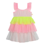 Billieblush Abito Giromanica In Tulle Multicolor per Neonata