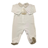 Lalalu' Tutina Manica Lunga Tinta Unita per Neonato TJL2P BIANCO LALALU' 