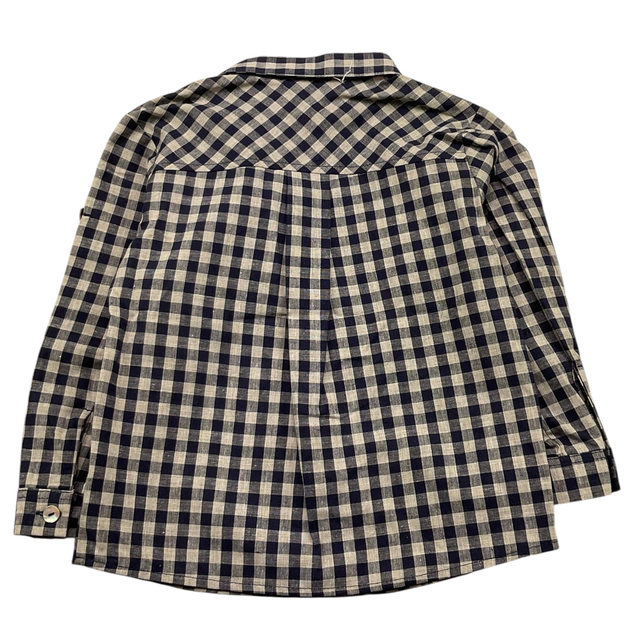 BARCELLINO camicia manica lunga fantasia quadretti Beige per Neonato 110506 BEIGE BARCELLINO 