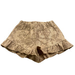 Caffe' D'Orzo Short Tinta Unita con Ricami per Bambina ZW6A29 BEIGE CAFFE' D'ORZO 