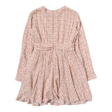 Elisabetta Franchi Abito Tinta Unita Manica Lunga Logato per Bambina EFAB455 ROSA ELISABETTA FRANCHI 