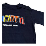 Cesare Paciotti T-Shirt Girocollo Tinta Unita con Stampa per Neonato TSP5111BX BLU CESARE PACIOTTI 