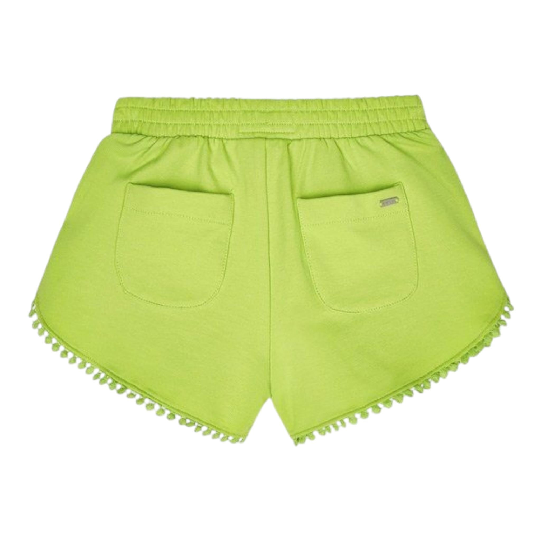 Mayoral Short Tinta Unica con Elastico In Vita per Bambina 607J VERDE ACIDO MAYORAL 