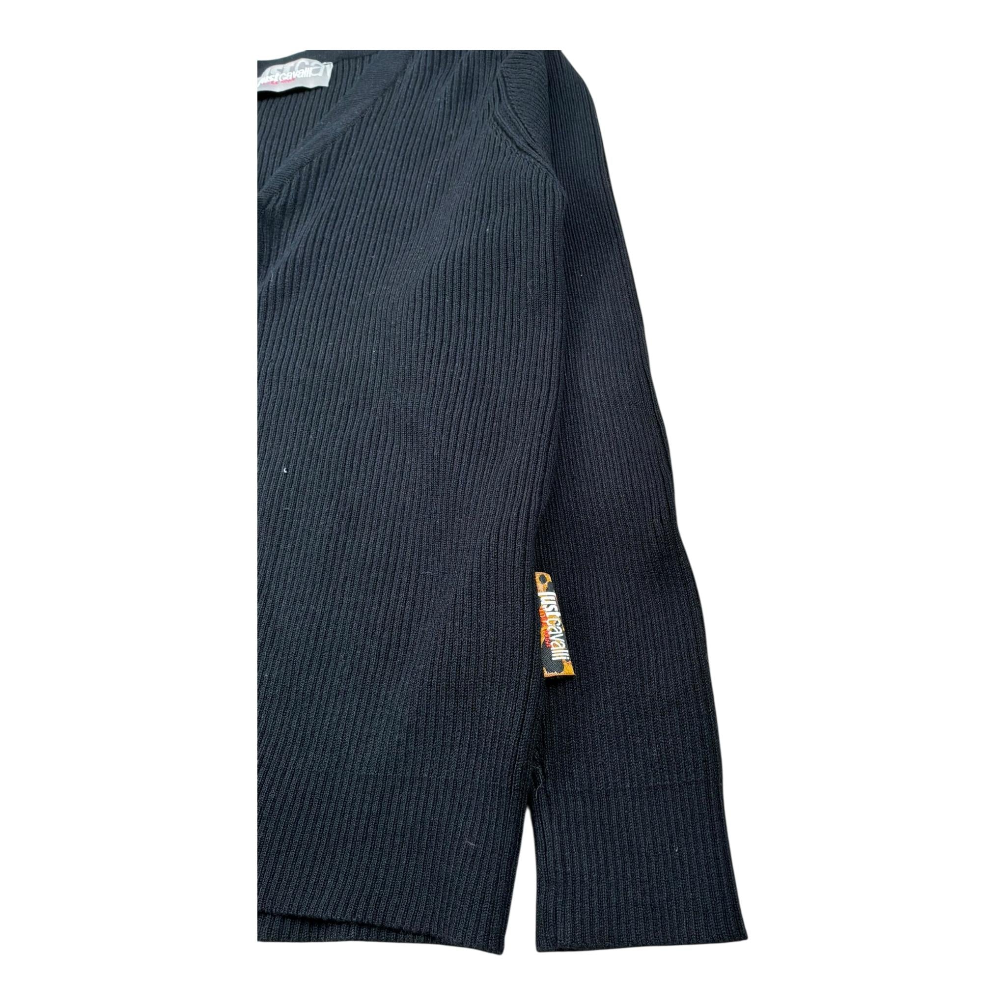 Just Cavalli Cardigan Tinta Unita per Bambino JGP26156CD NERO JUST CAVALLI 