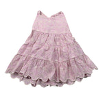 M+E' Abito tinta unita In Pizzo Sangallo Rosa per Bambina UE1784JX ROSA M+E' 