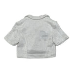 Fun & Fun Giacca Tinta Unita Mezza Manica per Bambina FNCBJK01029 ARGENTO FUN & FUN 