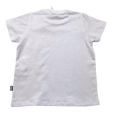 Daniele Alessandrini Rundhals-T-Shirt einfarbig mit Print weiß für Jungen
