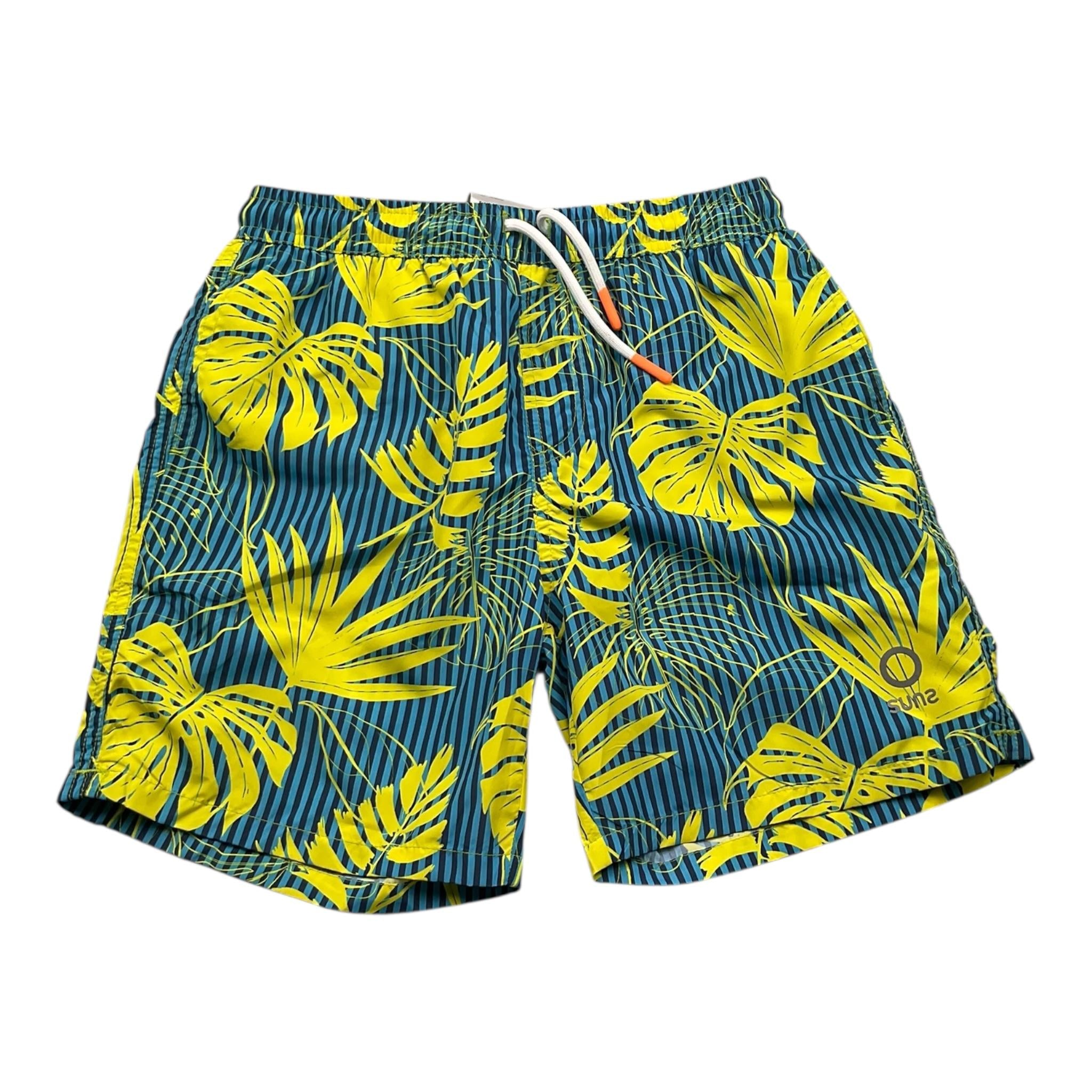 Suns  Costume Modello Bermuda Tinta Unita con Stampa per Bambino BXS5103U BLU SUNS 