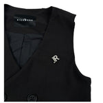 John Richmond Gilet Tinta Unita Doppiopetto per Bambino RBP25220GT NERO JOHN RICHMOND 