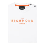 John Richmond T-Shirt Girocollo Tinta Unita con Stampa per Bambino RIP25014TSJ BIANCO JOHN RICHMOND 