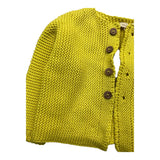 Wedoble Cardigan Tinta Unita Giallo Per Neonato