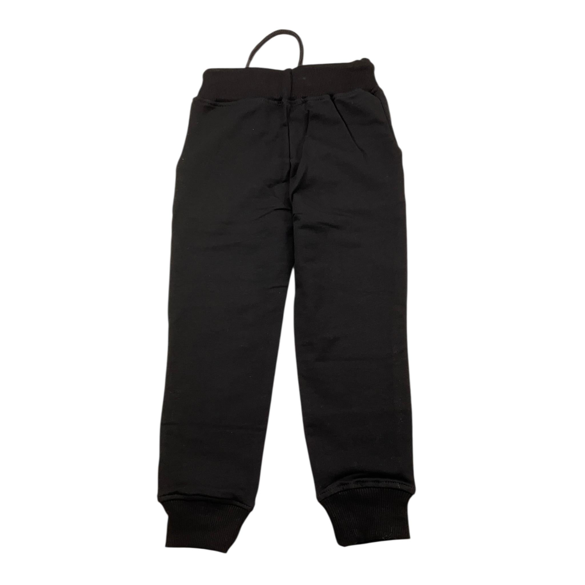 ZU+ELEMENTS pantalone modello tuta tinta unita con stampa Nero per Bambino ZU284 NERO ZU+ELEMENTS 