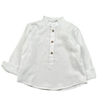 M+E' Camicia Manica Lunga tinta unita Collo Coreano Panna per Neonato UEM0507XN PANNA M+E' 