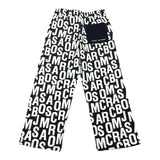 Marc Jacobs Pantalone Modello Tuta Bicolore Logato Bianco/Nero Per Bambino