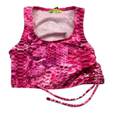 4Giveness Top einfarbig mit Fuchsia-Muster für Mädchen