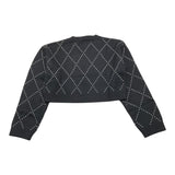 LIU JO maglia girocollo tinta unita con applicazioni Nero per Bambina GF4137MS16G NERO LIU JO 