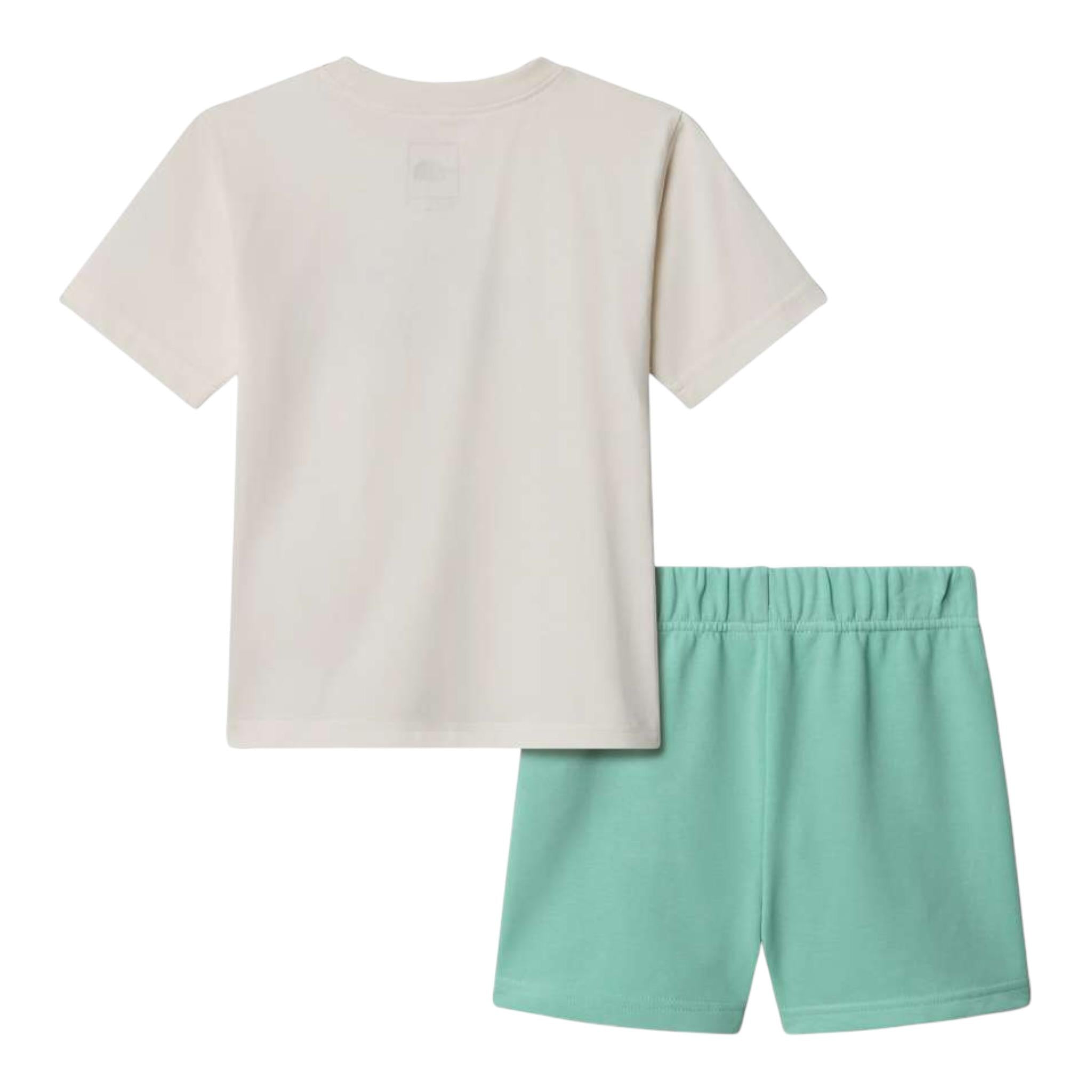 The North Face Completo 2 Pezzi T-Shirt-Short Bicolore Bianco per Neonata NF0A8ANU56RXN BIANCO THE NORTH FACE 
