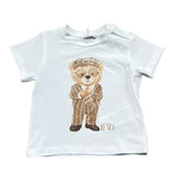 Le Bebe' T-Shirt Girocollo Tinta Unita con Stampa per Neonato LBB5411 BIANCO LE BEBE' 