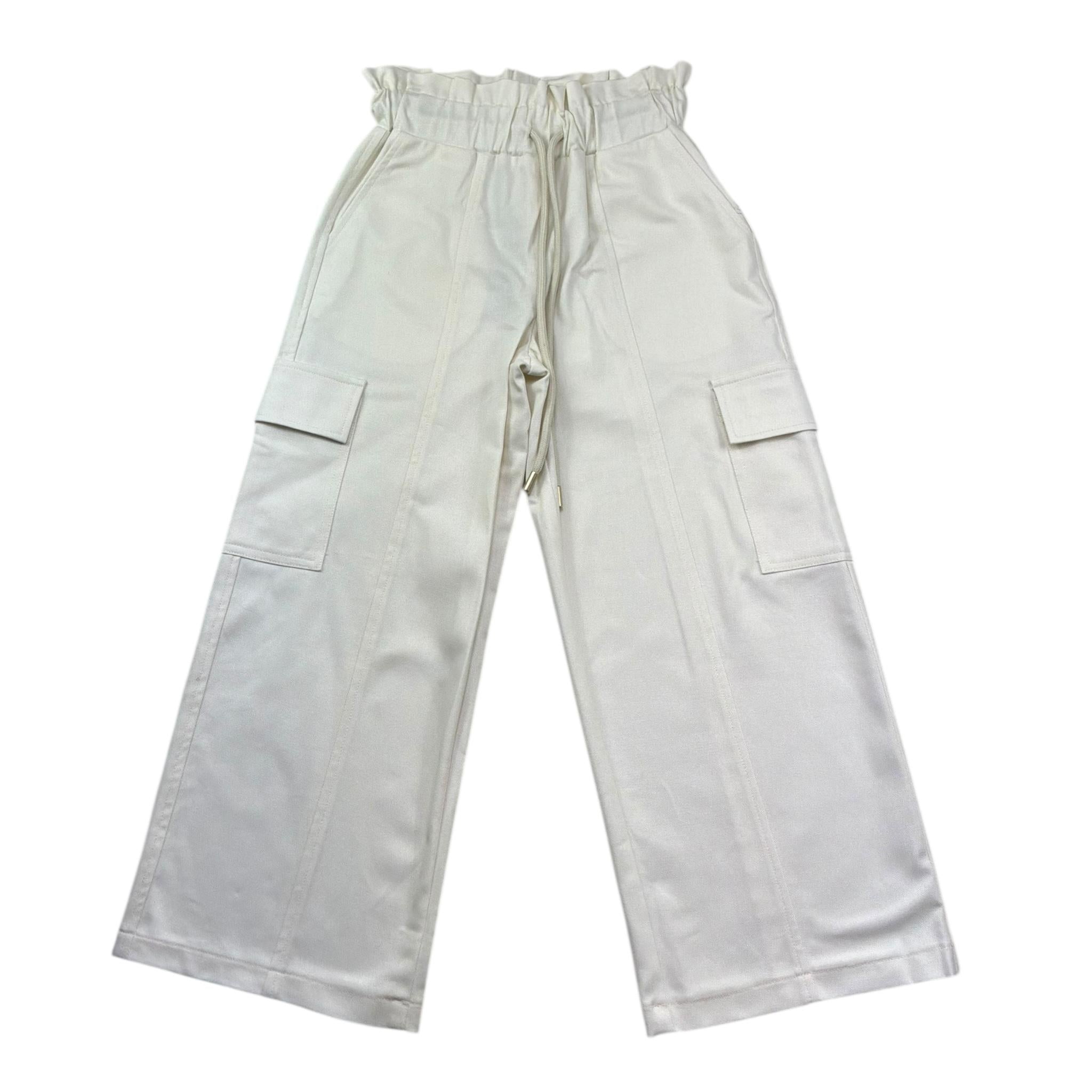 Just Cavalli Pantalone Tinta Unita Modello Palazzo per Bambina JGP26199PA PANNA JUST CAVALLI 