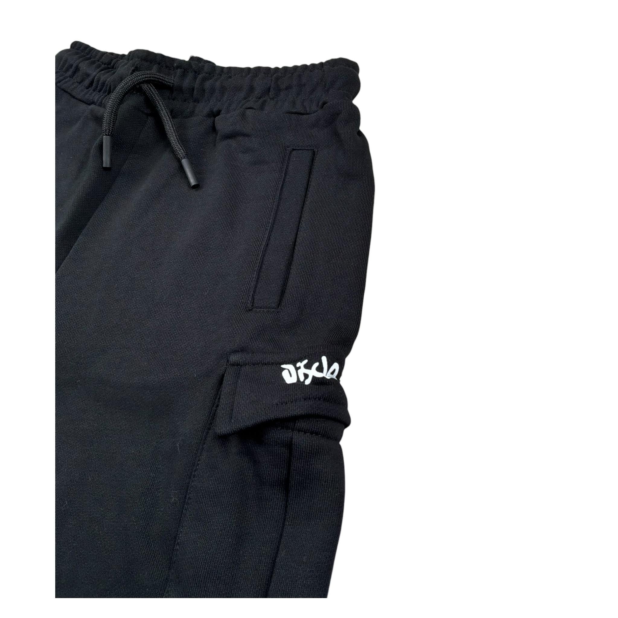 Disclaimer Bermuda In Tuta Tinta Unita con Logo per Bambino 25EDK58406 NERO DISCLAIMER 