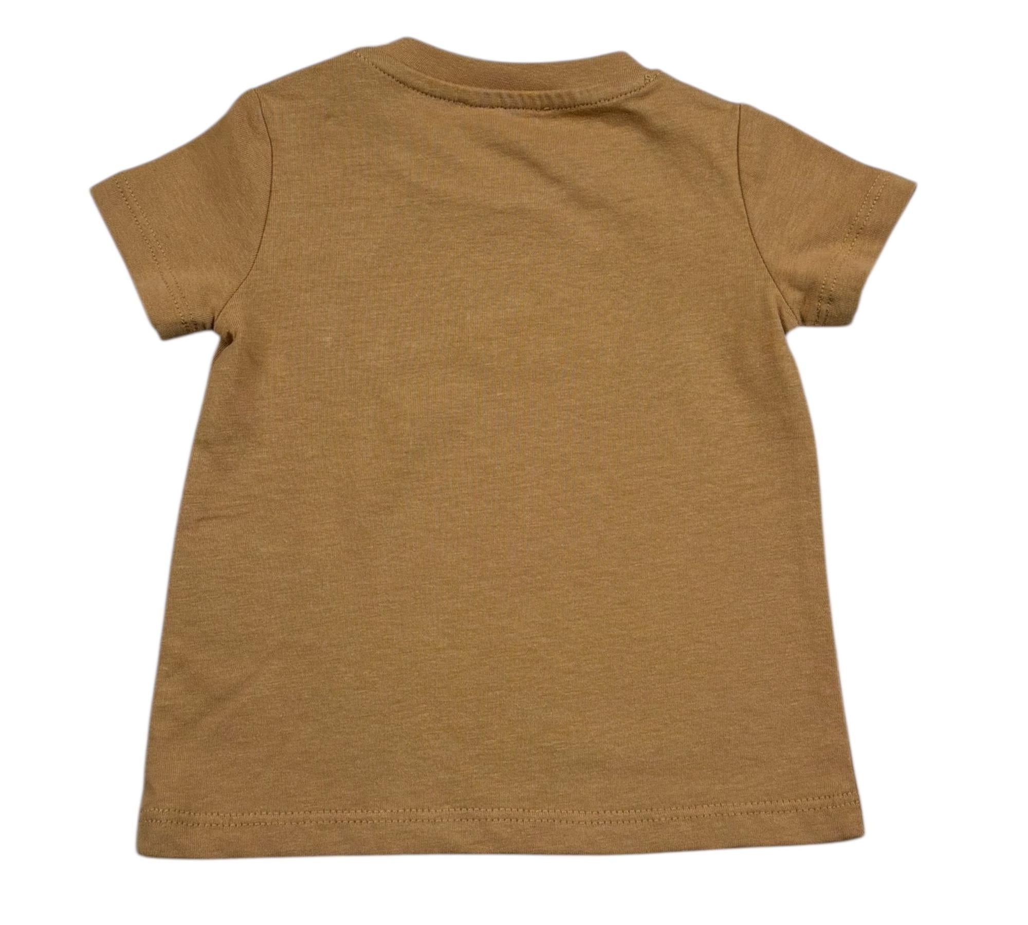 John Richmond T-Shirt Girocollo Tinta Unita con Stampa per Neonato RIP26002TS MARRONE JOHN RICHMOND 