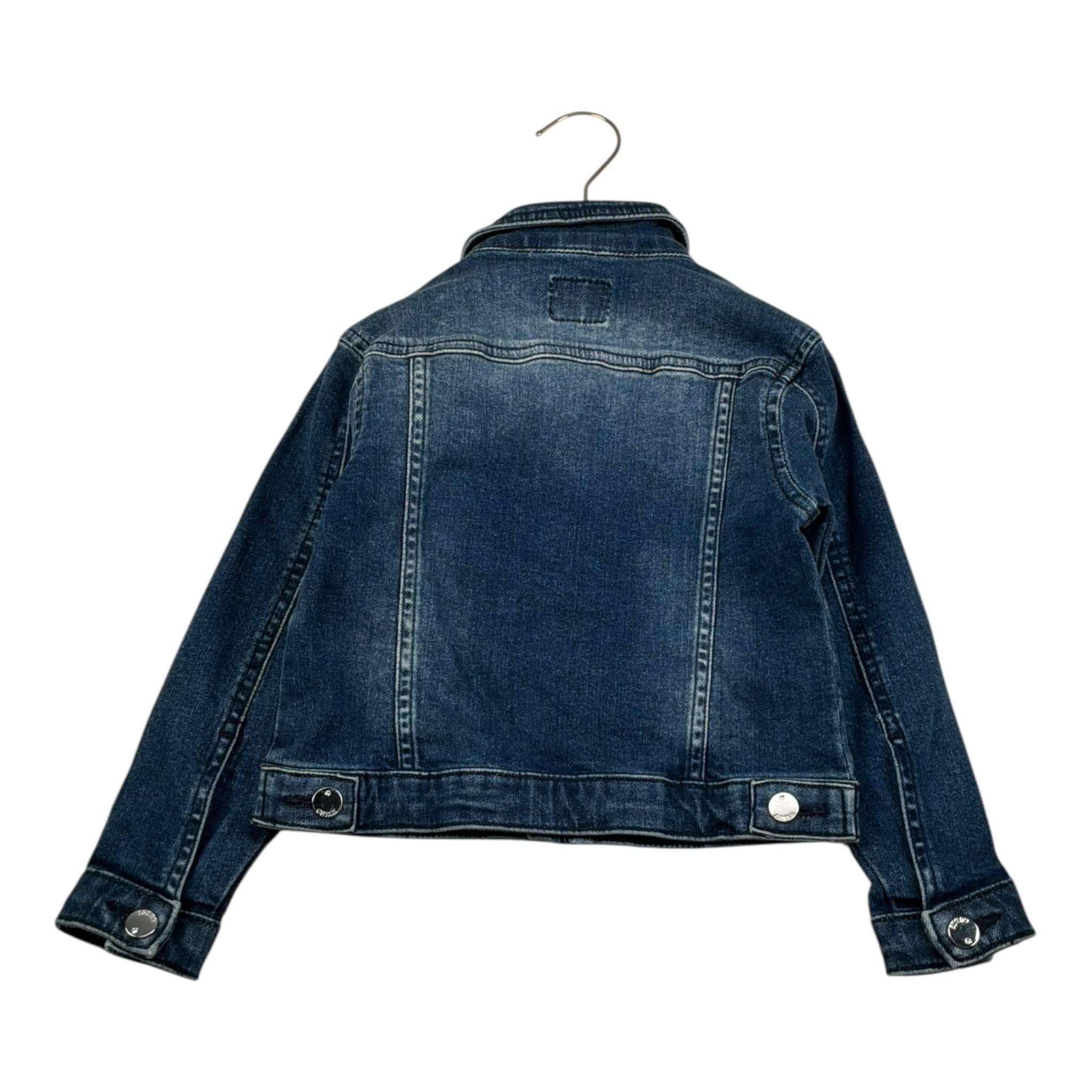 Guess Giubbino In Denim Tinta Unita con Stelle per Bambina K2RL00D4M90 BLU GUESS 