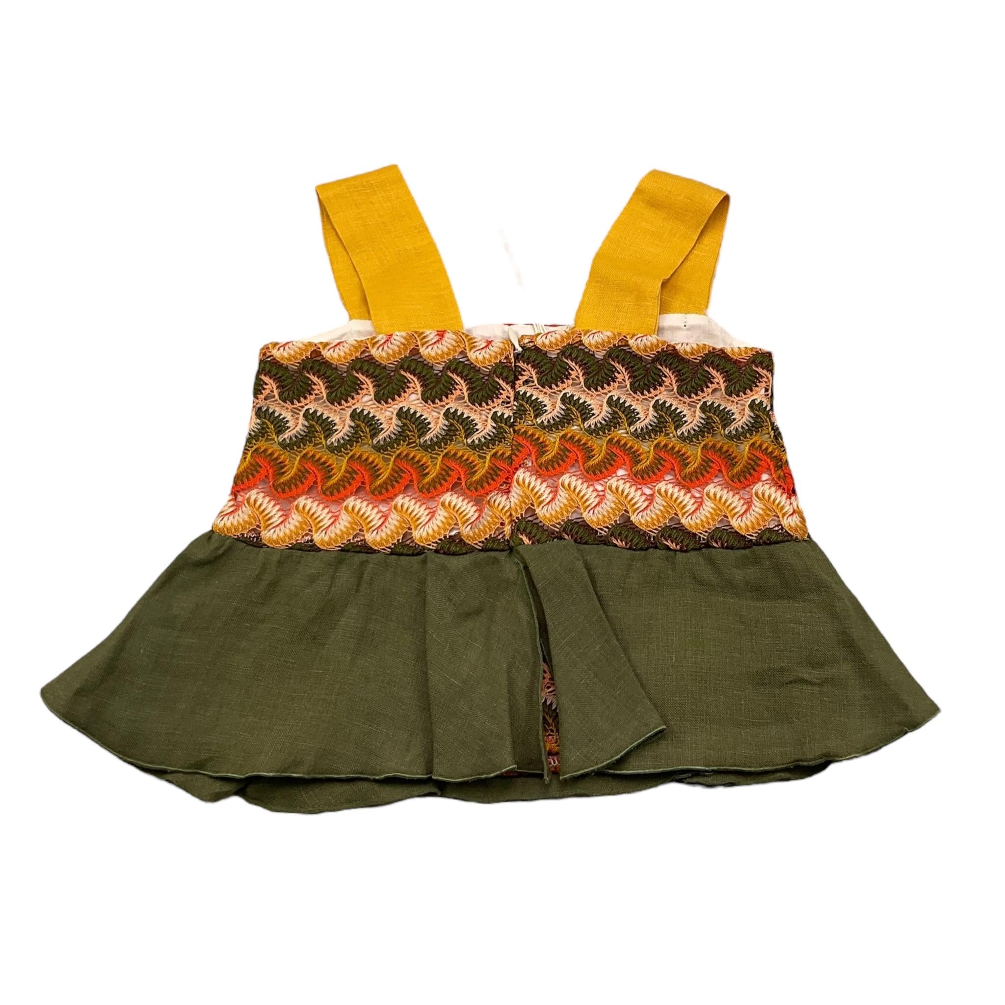 La Stupenderia Top Giromanica Stampa Fantasia per Bambina TJTP92 MULTICOLOR LA STUPENDERIA 