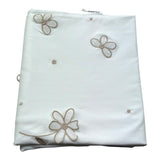 Le Bebe Coperta Tinta Unita con Ricami per Neonata LBG6307 BIANCO LE BEBE 