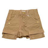 U+È Short Modello Gonna Tinta Unita per Bambina UE1760 SABBIA U+è 
